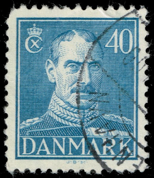 Denmark #286 King Christian X; Used