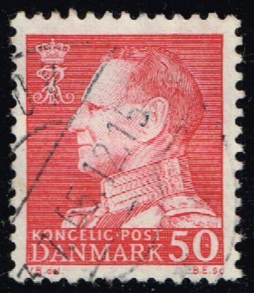 Denmark #418 King Frederik IX (fluor); Used