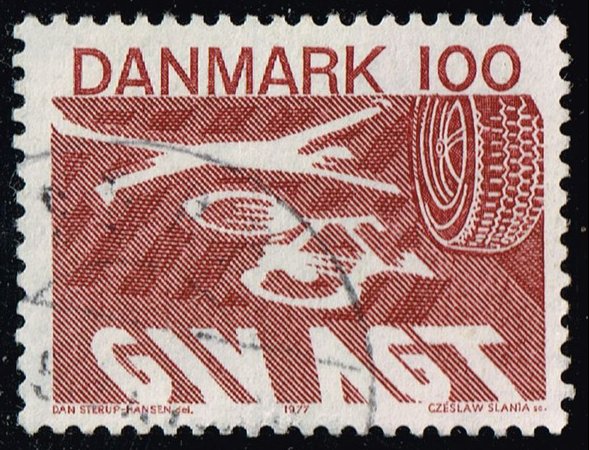 Denmark #599 Road Accident; Used