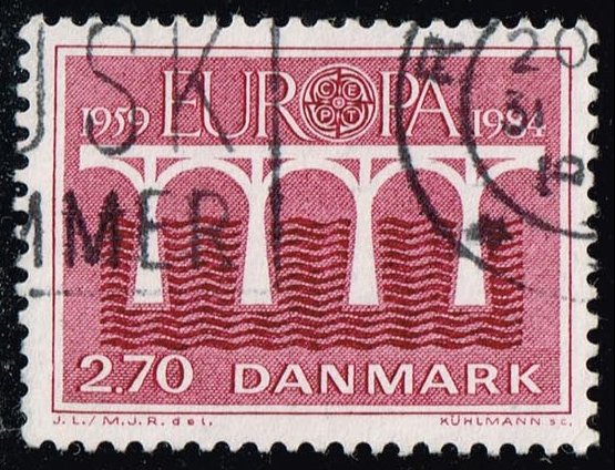 Denmark #755 Europa; Used