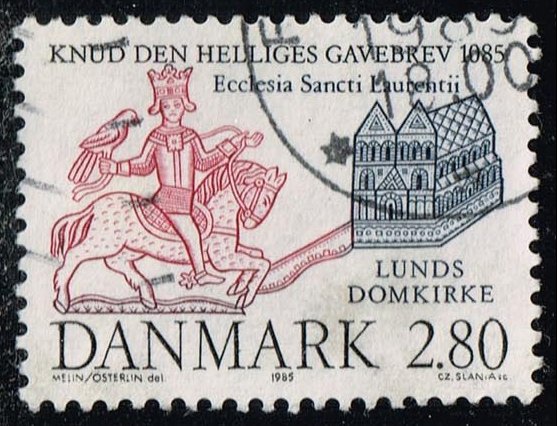 Denmark #777 St. Cnut and Lund Cathedral; Used - Click Image to Close
