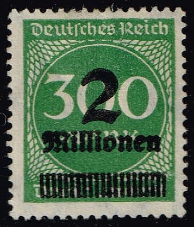 Germany #270 Numeral Inflation Overprint; Unused - Click Image to Close