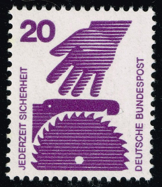 Germany #1076 Hand and Circular Saw; MNH - Click Image to Close