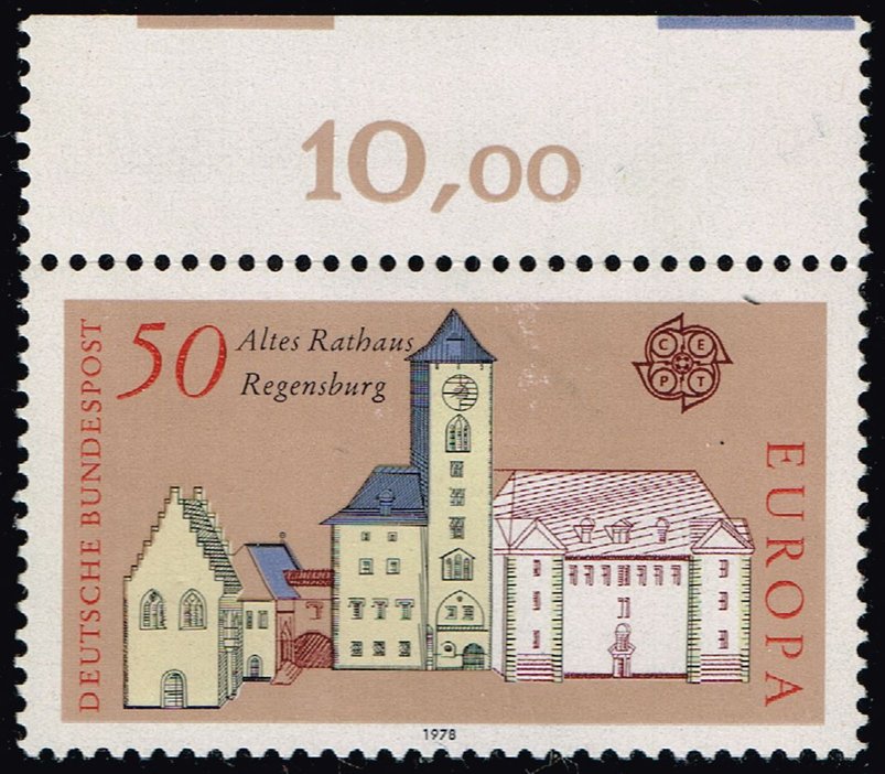 Germany #1271 Regensburg City Hall; Unused - Click Image to Close
