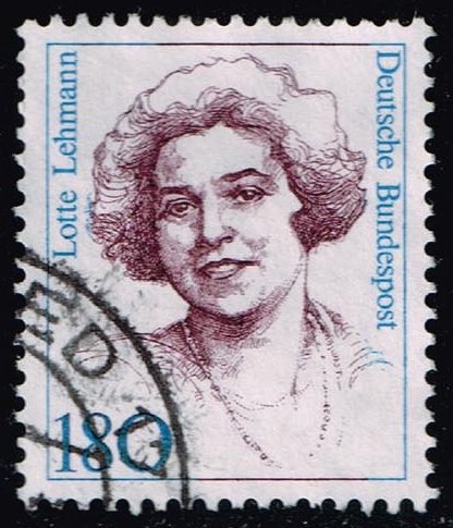 Germany #1490 Lotte Lehmann; Used - Click Image to Close