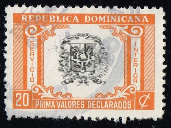Dominican Rep. #G39 Insured Letter Stamp; Used - Click Image to Close