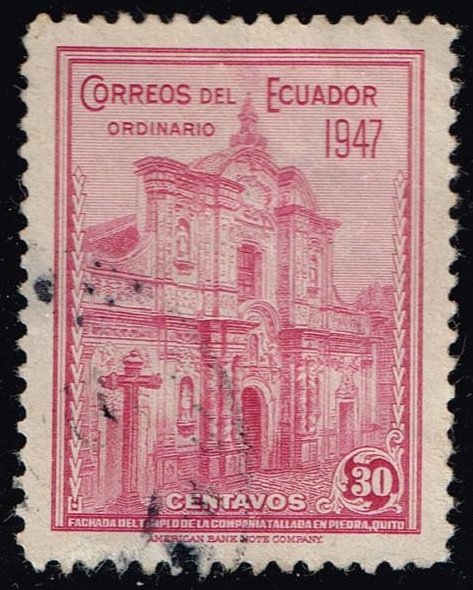 Ecuador #479 Jesuits' Church; Used - Click Image to Close