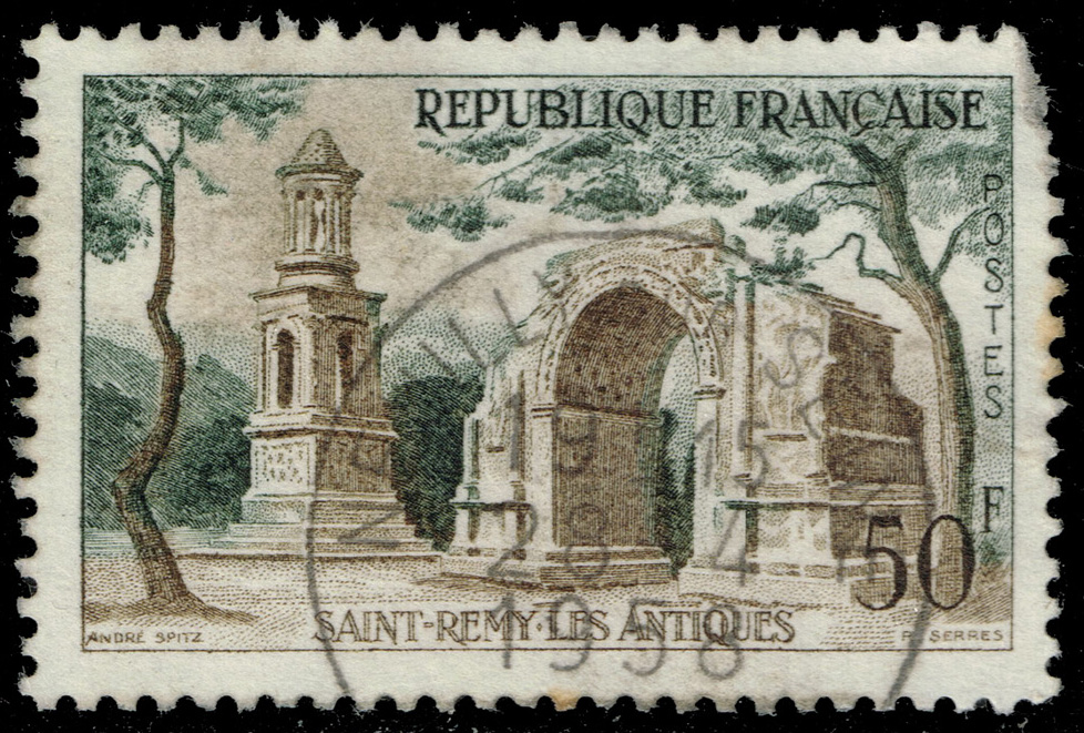 France #855 Roman Ruins - Saint-Remy; Used - Click Image to Close