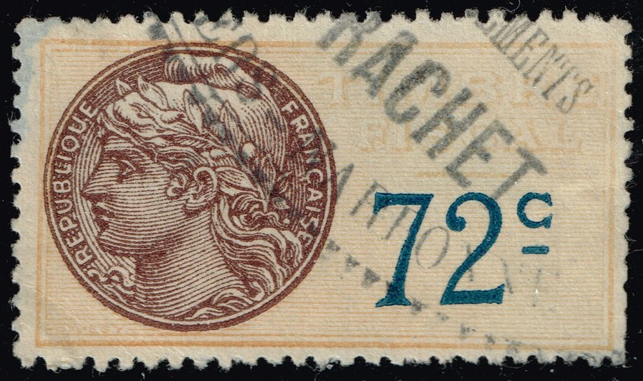 France Revenue Stamp; Used - Click Image to Close