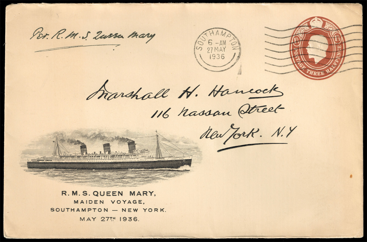 Great Britain S.S. Queen Mary Maiden Voyage Event Cover