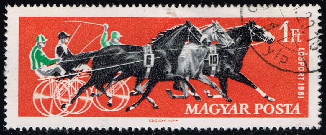 Hungary #1409 Three Trotters; CTO - Click Image to Close
