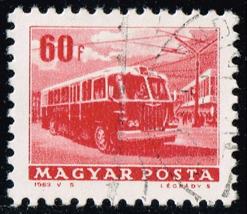 Hungary #1512 Trolley Bus; CTO - Click Image to Close