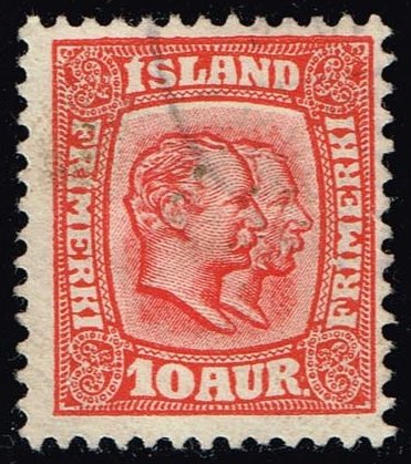 Iceland #76 Kings Christian X & Frederik VIII; Used - Click Image to Close