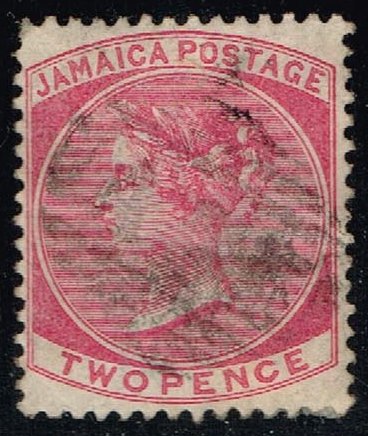 Jamaica #19 Queen Victoria; Used - Click Image to Close