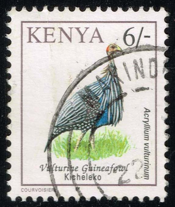 Kenya #601A Vulturine Guineafowl; Used - Click Image to Close