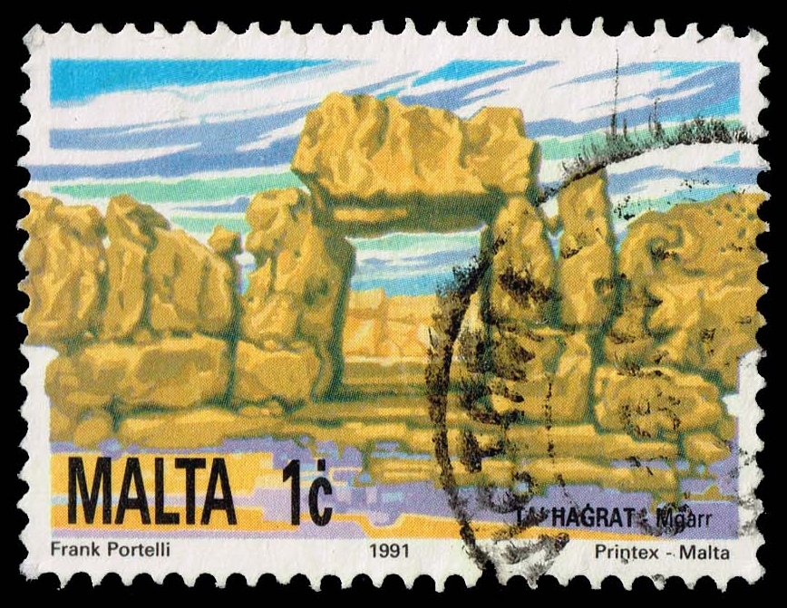 Malta #783 Ta' Hagrat Neolithic Temples; Used - Click Image to Close