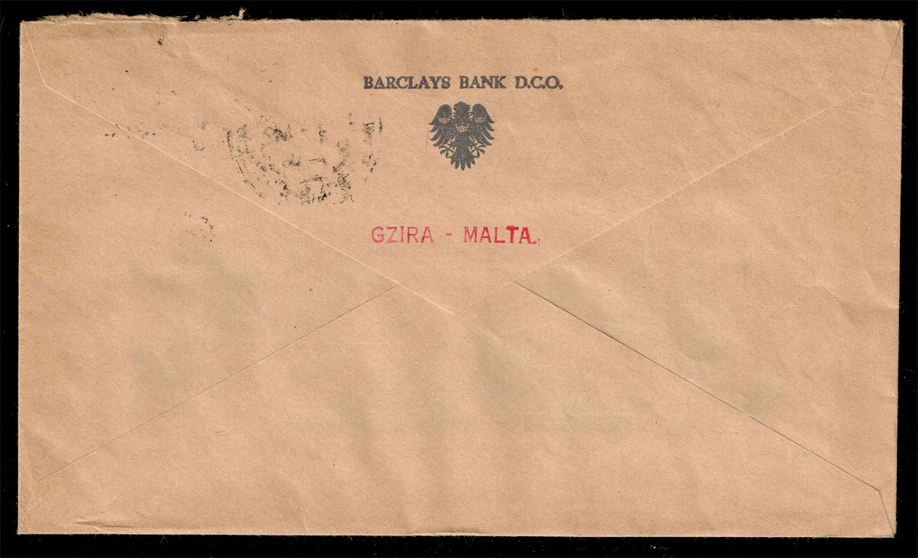 Malta Cover with #320 & 322
