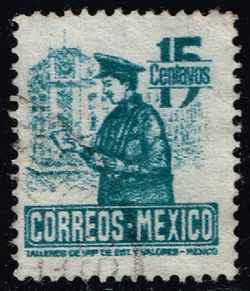 Mexico #825 Postman; Used - Click Image to Close
