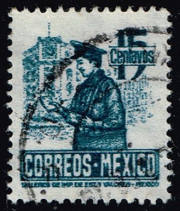Mexico #825 Postman; Used - Click Image to Close