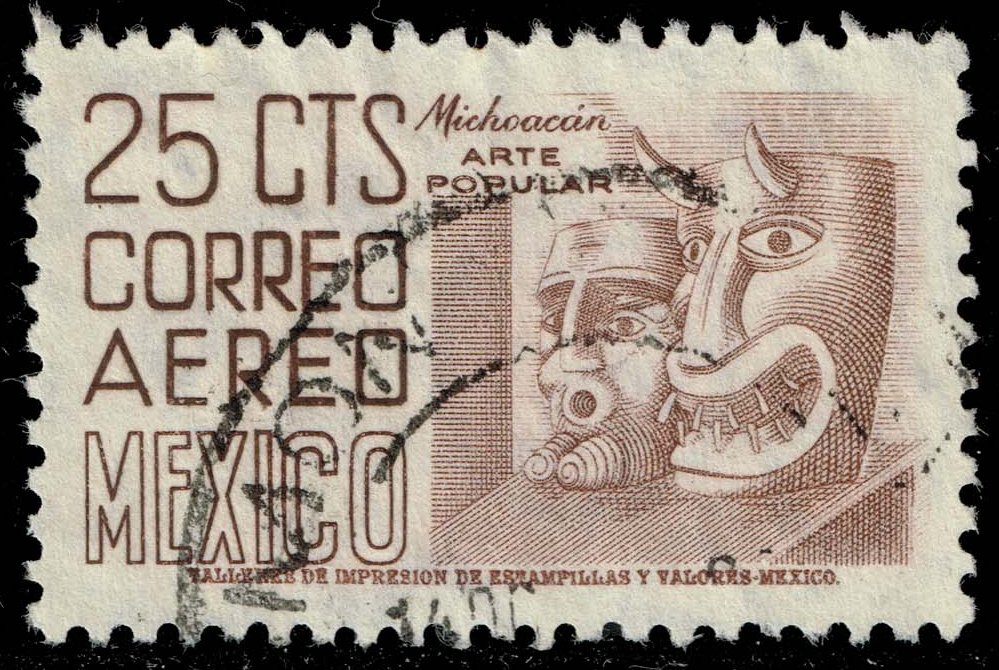 Mexico #C189 Michoacan Masks; Used - Click Image to Close
