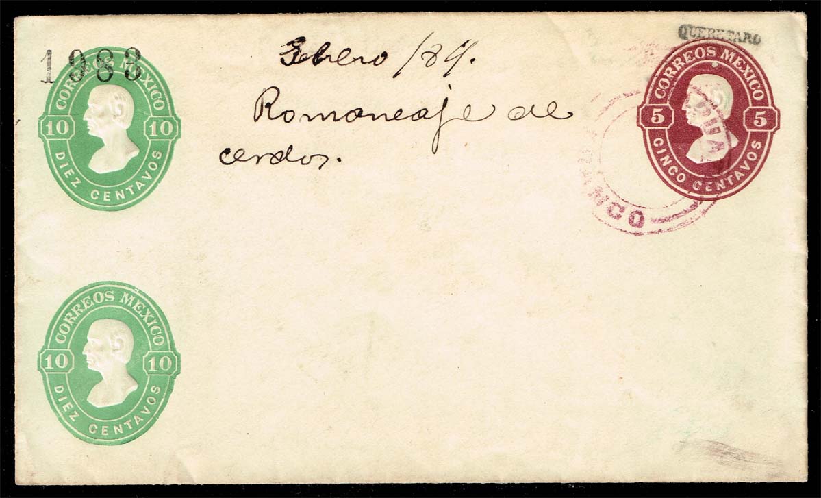 Mexico Postal Stationery H&G #B13a; Used