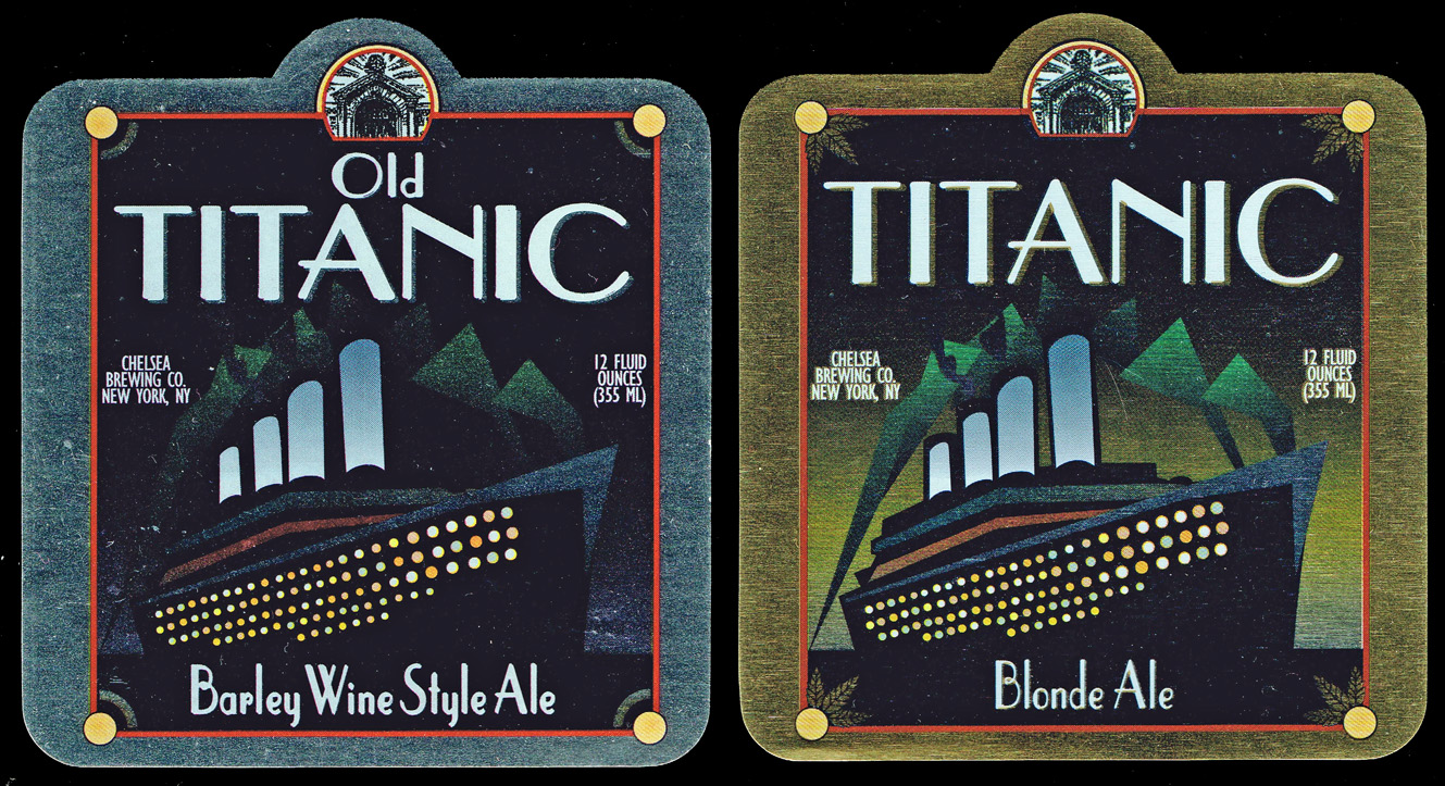 Old Titanic Beer Labels - Chelsea Brewing Co.