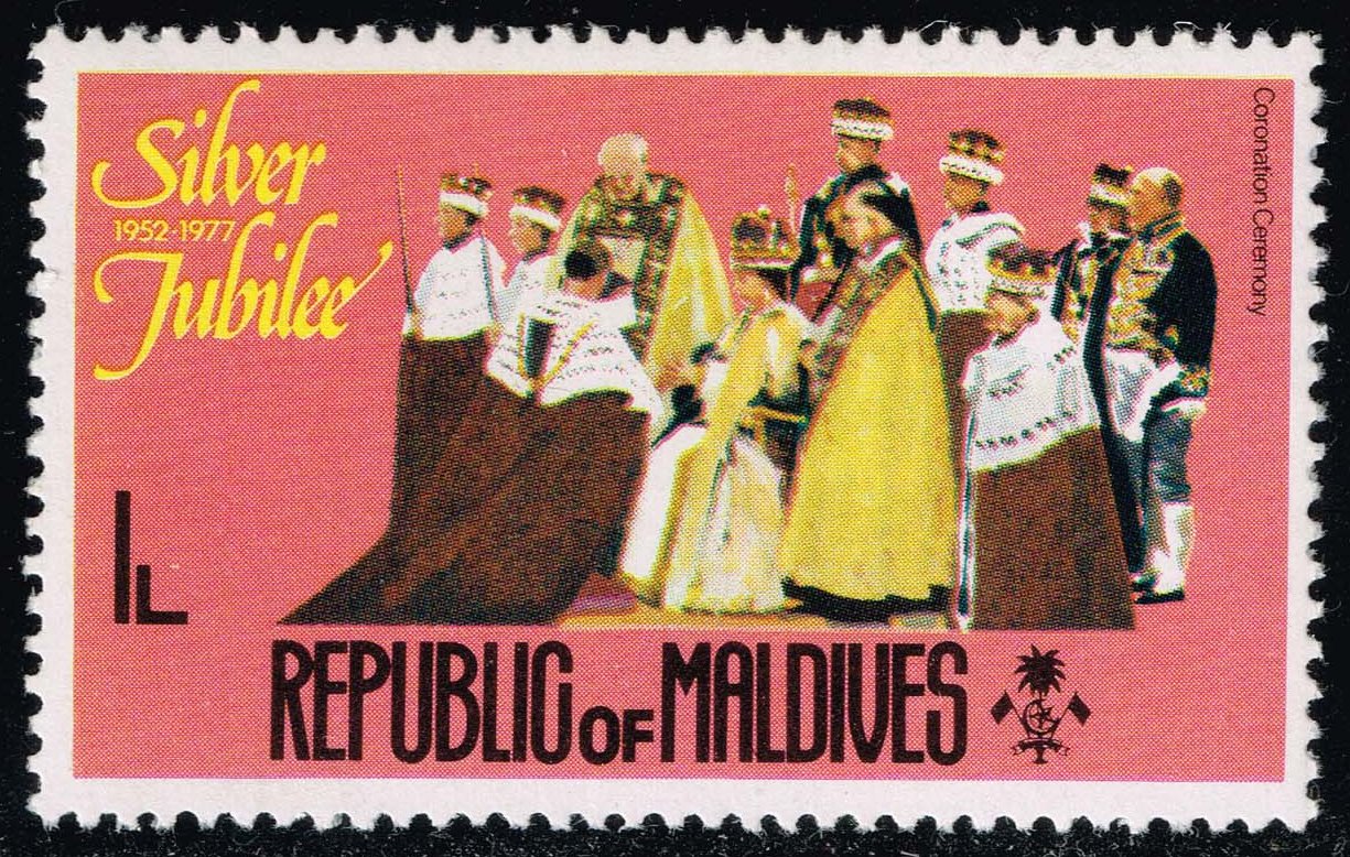 Maldives #662 Coronation Ceremony; MNH - Click Image to Close
