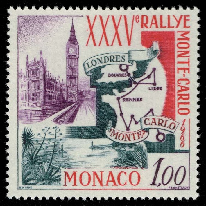 Monaco #629 London to Monte Carlo; Unused - Click Image to Close