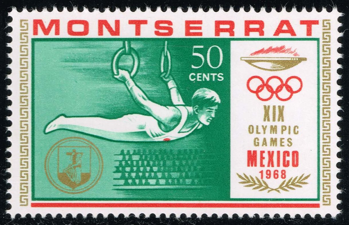Montserrat #201 Gymnastic Rings; MNH - Click Image to Close