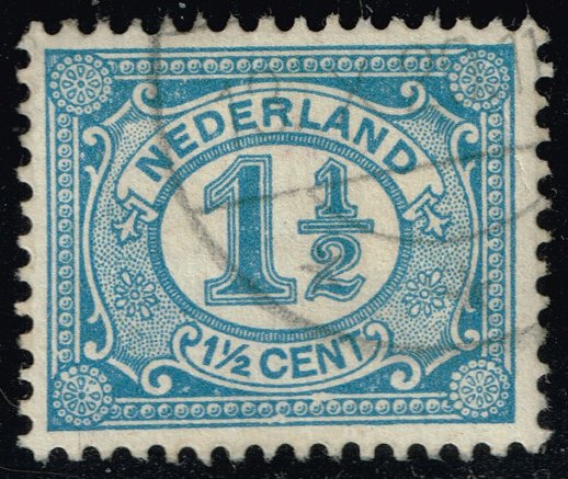 Netherlands #57 Numeral; Used - Click Image to Close