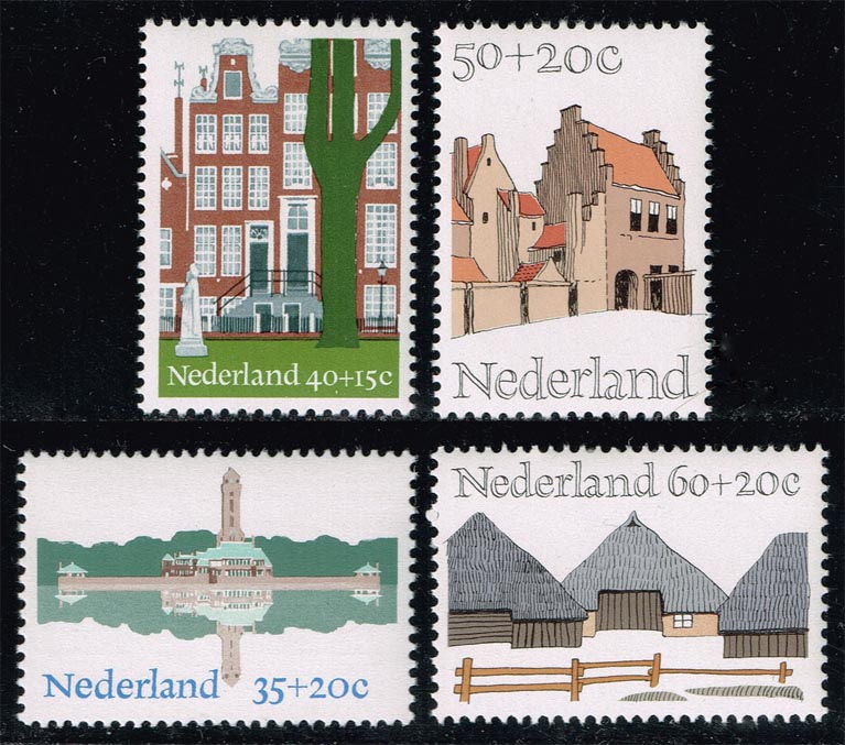 Netherlands #B509-B512 Architecture Set of 4; MNH - Click Image to Close