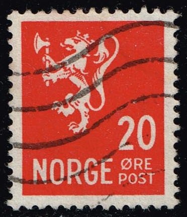Norway #196 Lion Rampant; Used - Click Image to Close