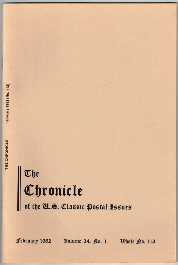 The Chronicle of US Classic Postal Issues Vol. 34 (1982) - Click Image to Close