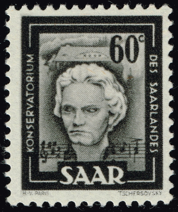 Saar #205 Ludwig van Beethoven; MNH - Click Image to Close