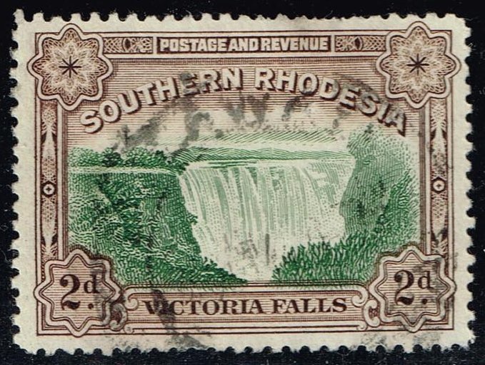 Southern Rhodesia #37 Victoria Falls; Used - Click Image to Close