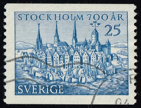 Sweden #449 Old Stockholm; Used - Click Image to Close