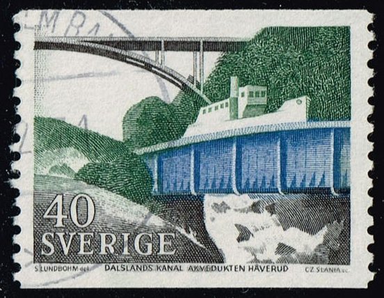 Sweden #744 Dalsaland Canal; Used - Click Image to Close