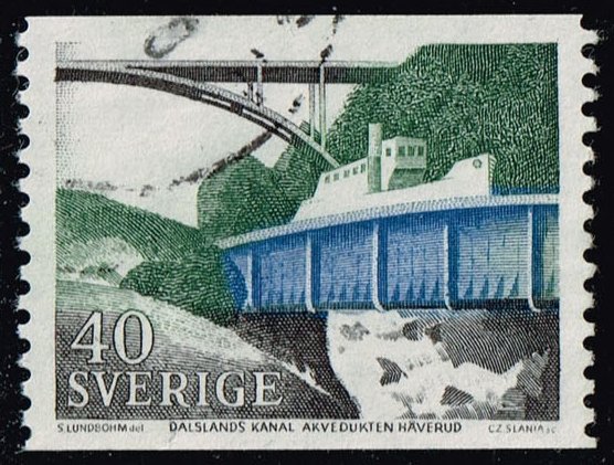 Sweden #744 Dalsaland Canal; Used - Click Image to Close