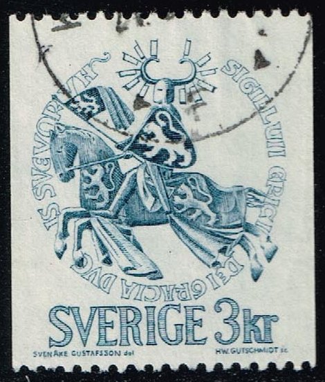 Sweden #753 Seal of Duke Eric Magnusson; Used
