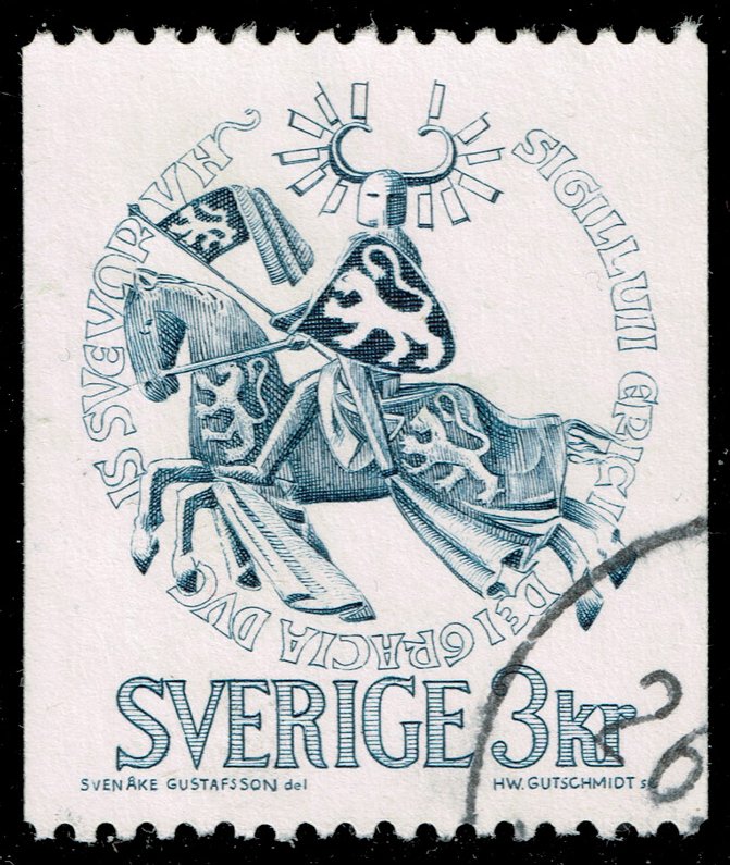 Sweden #753 Seal of Duke Eric Magnusson; Used - Click Image to Close