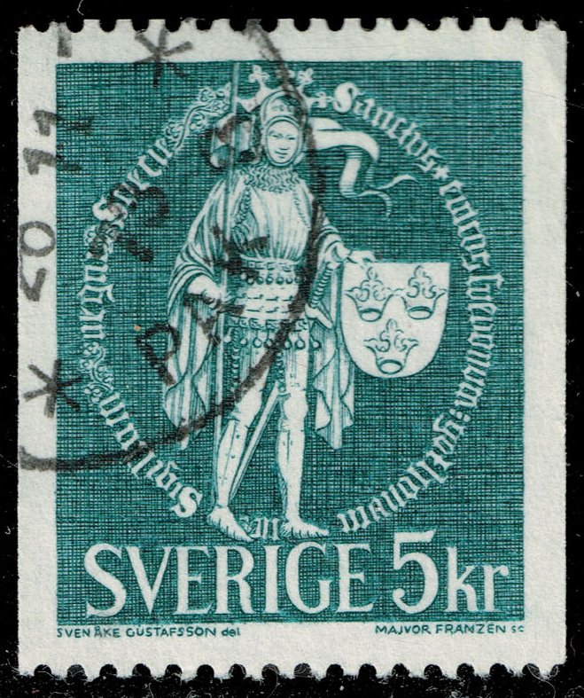 Sweden #755 National Seal; Used - Click Image to Close