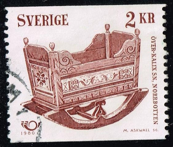 Sweden #1332 Cradle; Used - Click Image to Close
