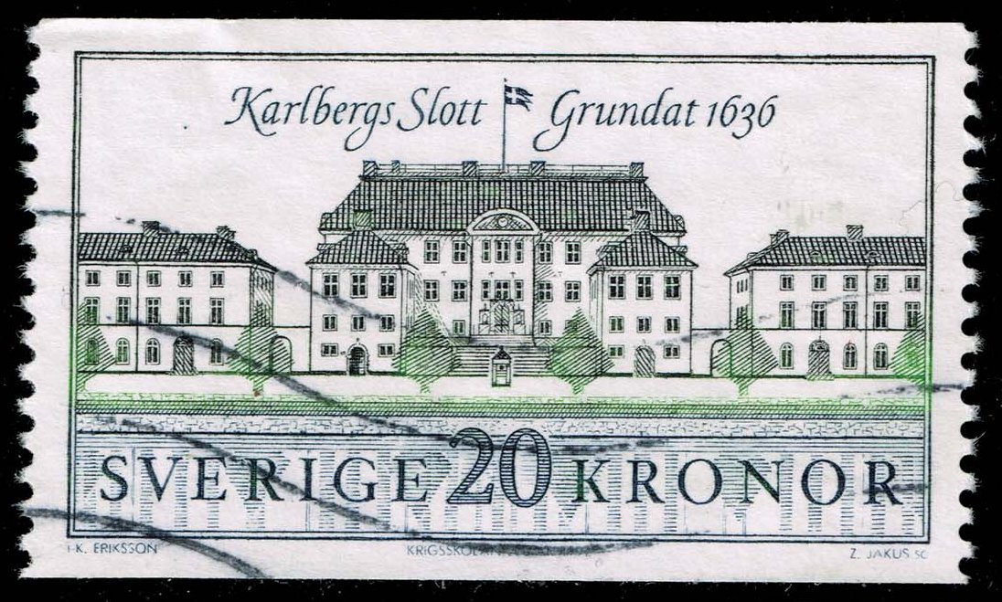 Sweden #1876 Karlsberg Castle; Used