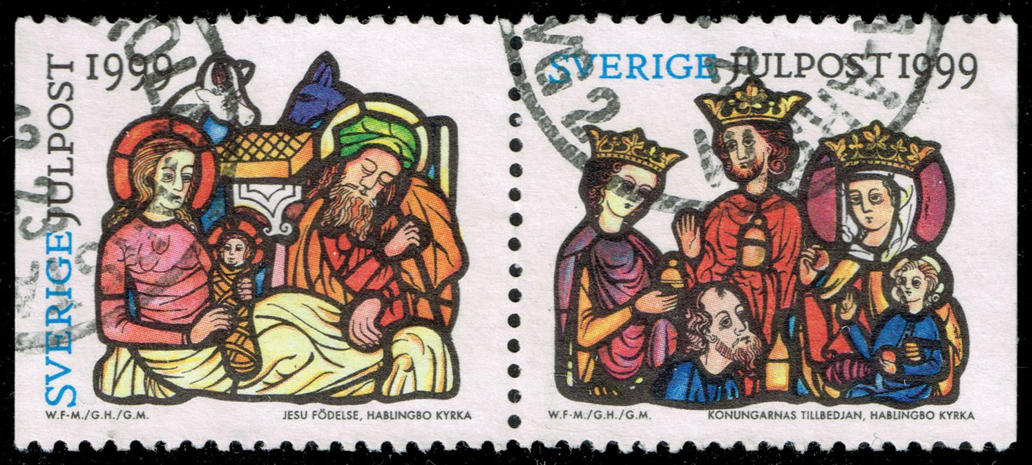 Sweden #2361-2362 Christmas Pair; Used - Click Image to Close