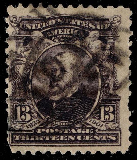 US #308 Benjamin Harrison; Used Spacefiller - Click Image to Close