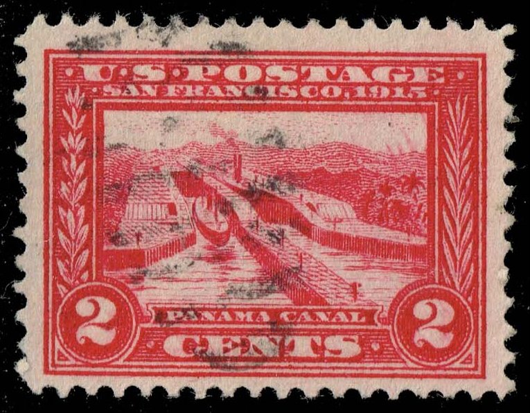 US #398 Pedro Miguel Locks of Panama Canal; Used - Click Image to Close