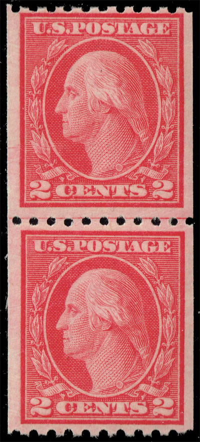 US #488 George Washington Joint Line Pair; MNH - Click Image to Close