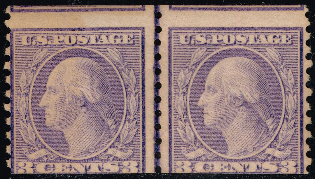US #494 George Washington Miscut Joint Line Pair; MNH - Click Image to Close