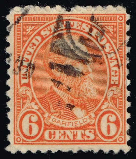 US #638 James A. Garfield; Used - Click Image to Close