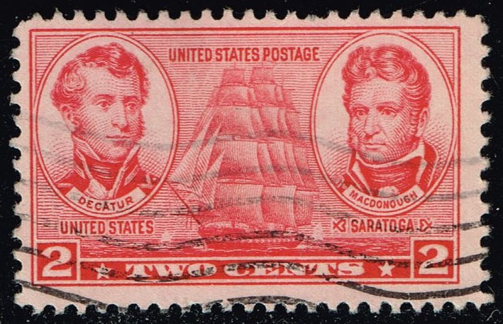 US #791 Stephen Decatur and Thomas MacDonough; Used - Click Image to Close